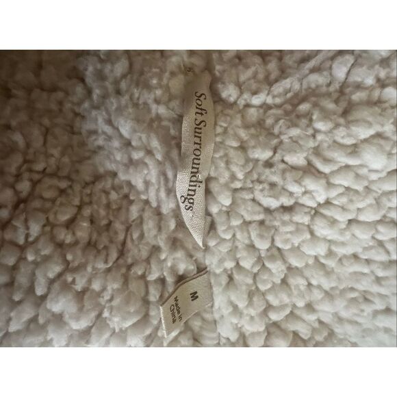 Soft Surroundings Womens Medium Multicolor Innsbrook Velvet Sherpa Lined Jacket - Picture 12 of 12